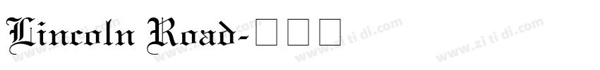 Lincoln Road字体转换